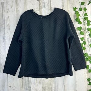 J. Jill quilted pull over sweatshirt size L